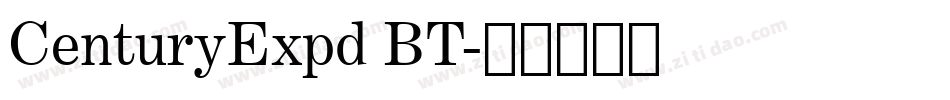 CenturyExpd BT字体转换